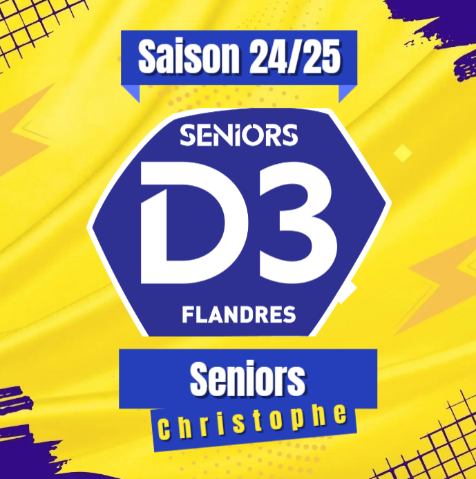 🔵🟡 Seniors D3 : Christophe et Baptiste 🔵🟡