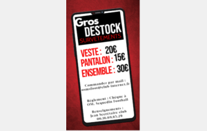 Vente totale de nos Stocks