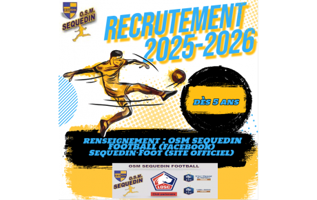 Recrutement Saison 2025/2026